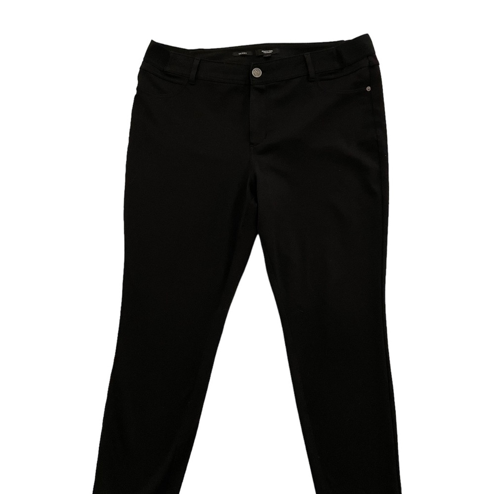 Simply Vera Wang Skinny Black Jeans Gently Worn XL Polyester Blend Great Looking